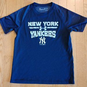 Yankees MLB baseball Under Armour poly shirt